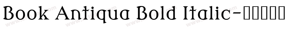 Book Antiqua Bold Italic字体转换